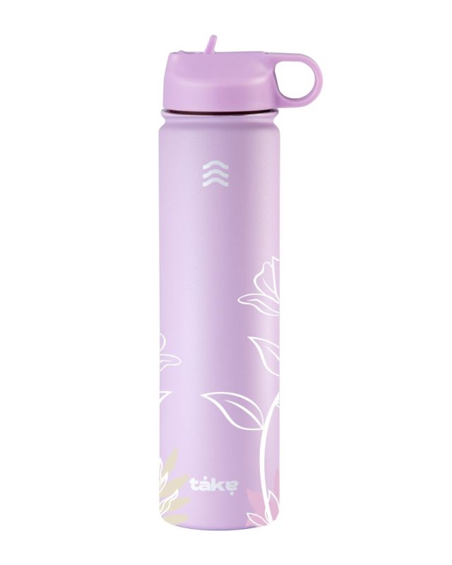 BOTELLA SPORT 700 "TAKE BLOOM" LILA